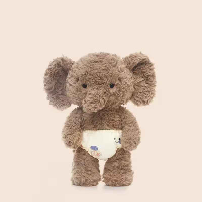 35Cm Baby Elephant Plush Toy Cute Cartoon Doll Gift For Kids from B&Q