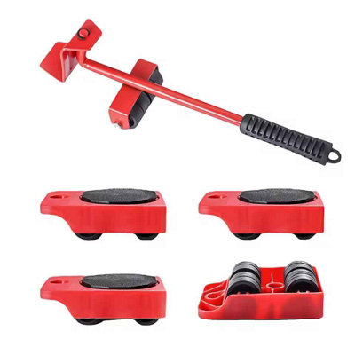  - 5Pcs Heavy Duty Furniture Moving Set  Lifter And Wheels
