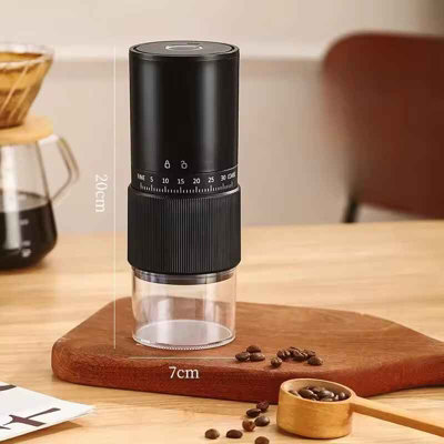 Portable Electric Coffee Grinder   30 GearsRechargeable And Adjustable from B&Q
