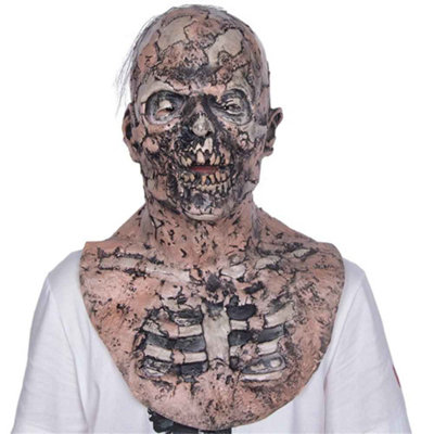 Halloween Walking Dead Zombie Mask Latex Horror Costume For Adults