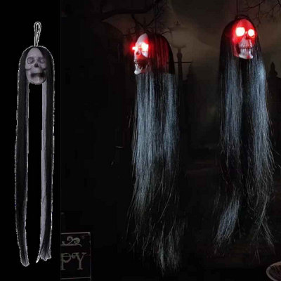 1Pcs Halloween Led Hanging Female Skeleton Ghost With Luminous Eyes from B&Q