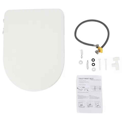 - Non-Electric Bidet Toilet SeatDual Nozzle System Intelligent Flushing Toilet CoverCleaning Stool Cover Toilet Lid