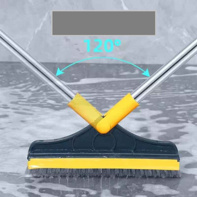 2 In 1 Floor Scrub Brush & Squeegee Mop   110X23Cm from B&Q