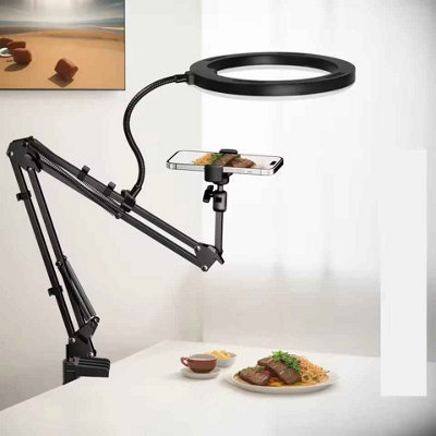 Live Stand Mobile Phone Overhead Lighting Fixed Shooting Camera With Video Selfie Stick M2N2 26Cm from B&Q