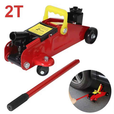 2 Ton Hydraulic Floor JackTrolley Steel JackFlat Lifting  Car Lift Jack For Car Repair Maintenance from B&Q