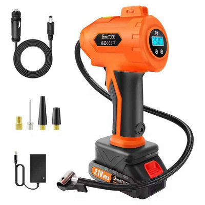  - Cordless 21V Tyre Inflator  Portable 180Psi Air Compressor