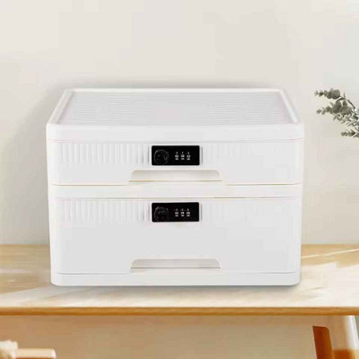 2 Layer Digital Safe Box Large Capacity Jewelry And Valuables Organizer from B&Q