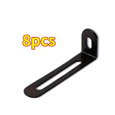 8Pcs Adjustable Bracket 90 Degree L Shaped Right Angle Bracket Fixed Furniture Connecting Corner Code