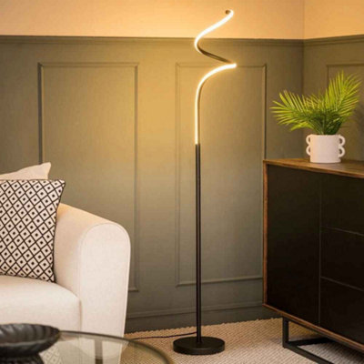 Black Led Floor Lamp For Living Room Or Bedroom 140Cm from B&Q