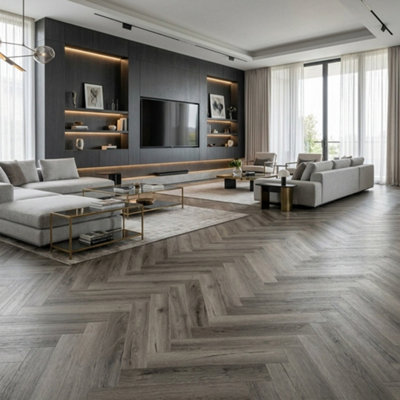 Accent Floors And Walls Century Oak Herringbone 12mm Laminate Flooring Ac3 5 Pack from B&Q
