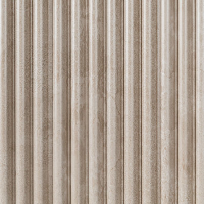Accent Floors and Walls Modern Textured Wpc Wall Panels 600mm X 2500mm In Fluted Verona Stone Flute from B&Q