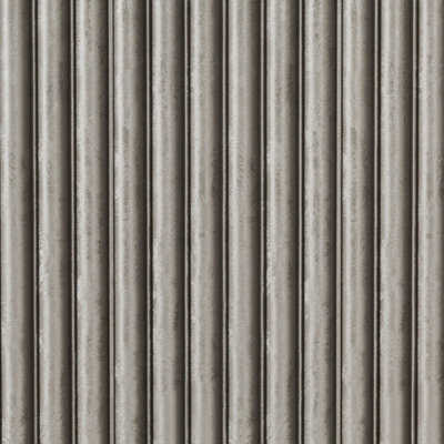 Accent Floors and Walls Modern Textured Wpc Wall Panels  600mm X 2500mm In Champagne Moonstone Flute from B&Q