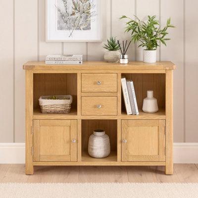 The Furniture Market Marbury Oak Low Open Display Shelf Unit Bookcase from B&Q