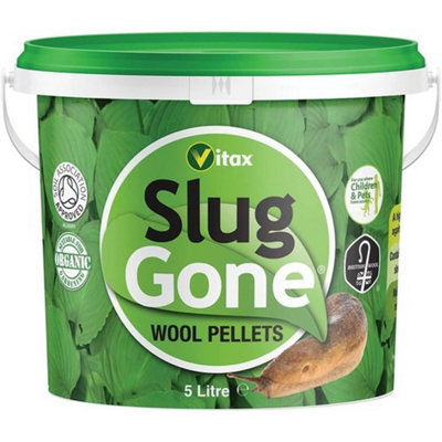 Slug Gone 5LNatural Wool Pellets For Slug & Snail Deterrent from B&Q