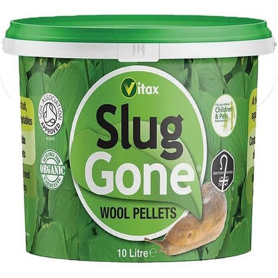 Slug Gone 10LNatural Wool Pellets For Slug & Snail Deterrent from B&Q