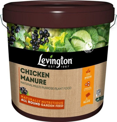 Levington Chicken Manure 9KgOrganic Garden Fertiliser For Healthy Plant Growth from B&Q
