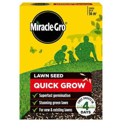 Miracle-Gro Quick Grow Lawn Seed 56M² Fast Germinating from B&Q