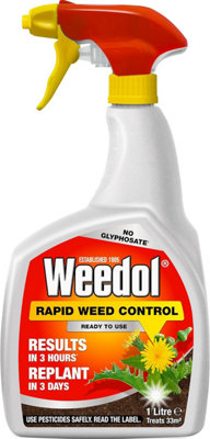  - Weedol Rapid Weed Control Rtu 1L For Patios & Flower Beds Fast-Acting Spray