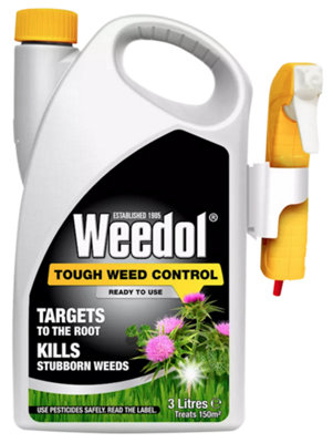  - Weedol Tough Weed Control 3L Rtu For LawnsPaths & Patios