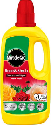 Miracle-Gro Rose & Shrub Concentrated Plant Food 800Ml Liquid Fertilizer For Greener Leaves & More Blooms from B&Q