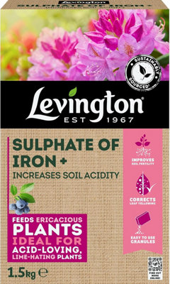 Levington Sulphate Of Iron 1.5KgSoil Acidifier & Feed For Ericaceous Plants from B&Q