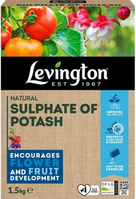 Levington Sulphate Of Potash 1.5Kg High-Potassium Fertiliser from B&Q