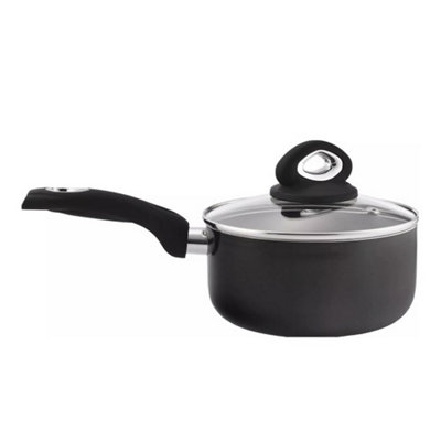 - 16Cm Non-Stick Saucepan With Glass Lid For Everyday Cooking