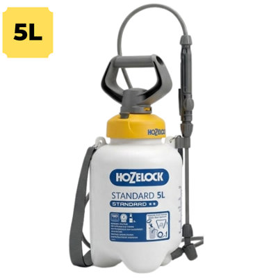  - Pressure Sprayer 5L Adjustable Nozzle Jet Mist Weedkiller Fertiliser Insecticide Translucent Graduated Safety Valve 100-001-718