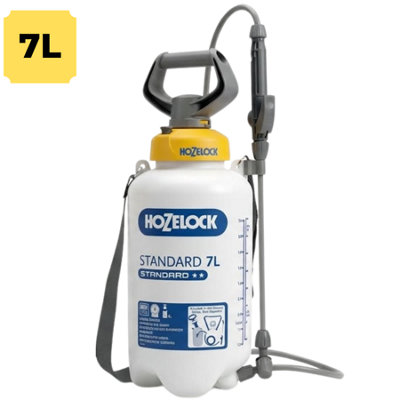  - Pressure Sprayer 7L Adjustable Nozzle Jet Mist Weedkiller Fertiliser Insecticide Translucent Graduated Safety Valve 100-001-720