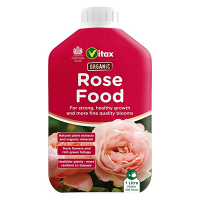 Vitax Organic Liquid Rose Food1 Litre Concentrated High Potash Fertiliser For Brighter Blooms from B&Q