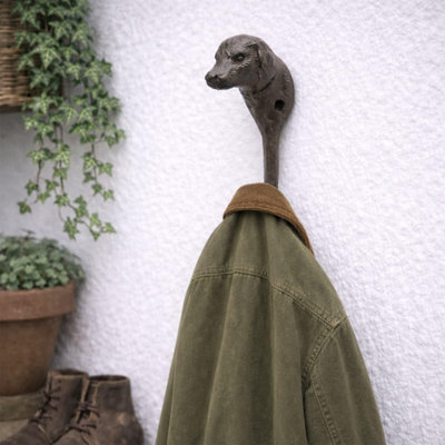 Ckb Ltd Cast Iron Dog Wall Hook Rustic Decorative Multi-Purpose Heavy Duty Metal Hanging Hooks CoatsBagsHats & Tools Storage from B&Q