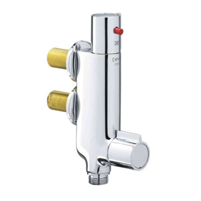 Caravan Vertical Thermostatic Shower Mixer Tap V100 from B&Q