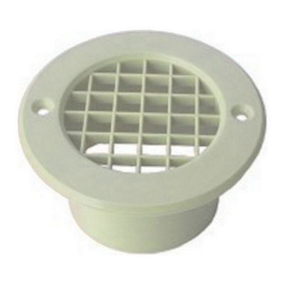 Caravan Floor Vent 75mm Mesh Off White from B&Q