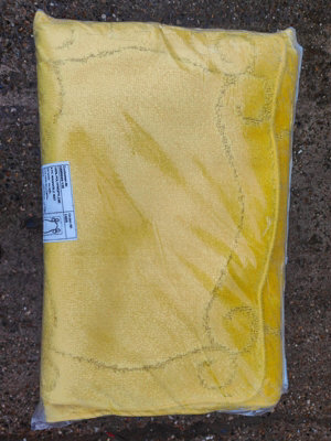 Biznest Set Of 4 Romany Gypsy Non Slip Washables Mats Rugs Tourer Bows Design Caravan 67X120Cm Yellow from B&Q
