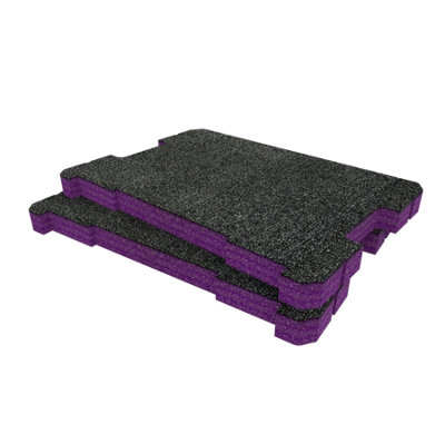 Shadow Foam Dewalt Tstak Toolbox Foam Inserts Cut And Peel Foam (Purple 30mm) from B&Q