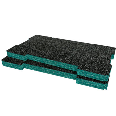Shadow Foam Ridgid Pro System Tool Organiser (Version 1) Foam Inserts (Teal 30mm) from B&Q