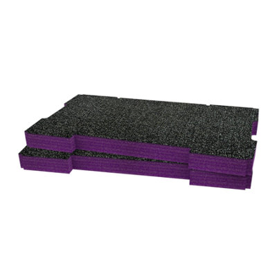 Shadow Foam Ridgid Pro System Tool Organiser (Version 1) Foam Inserts (Purple 30mm) from B&Q