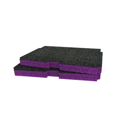 Shadow Foam Metabo Metabox Foam Inserts Cut And Peel Foam (Purple 30mm) from B&Q