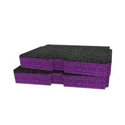Shadow Foam Metabo Metabox Foam Inserts Cut And Peel Foam (Purple 50mm) from B&Q