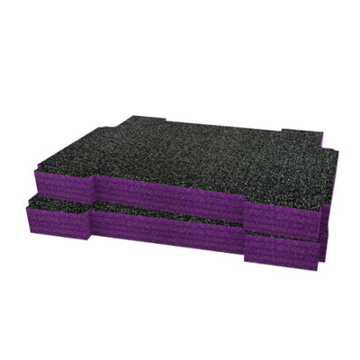 Shadow Foam Ridgid Pro System Tool Cart (Version 1) Foam Inserts (Purple 50mm) from B&Q