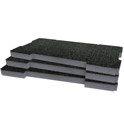 Shadow Foam Ridgid Pro System Toolbox Stack (Version 1) Foam Inserts (Grey 30mm) from B&Q