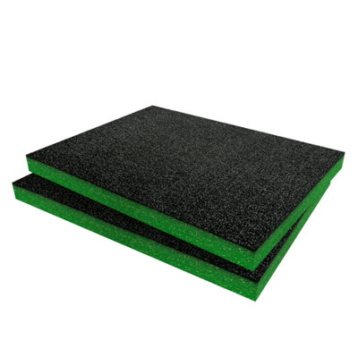 Shadow Foam Magnusson Clikstor 1-Drawer Stackable Tool Chest Foam Inserts (Green 30mm) from B&Q