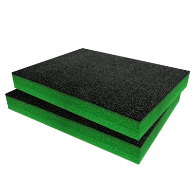 Shadow Foam Magnusson Clikstor 1-Drawer Stackable Tool Chest Foam Inserts (Green 50mm) from B&Q