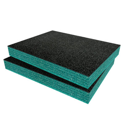 Shadow Foam Magnusson Clikstor 1-Drawer Stackable Tool Chest Foam Inserts (Teal 50mm) from B&Q