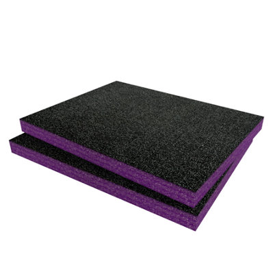 Shadow Foam Magnusson Clikstor 1-Drawer Stackable Tool Chest Foam Inserts (Purple 30mm) from B&Q