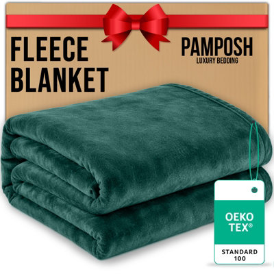 Pamposh Flannel Fleece Single Throw Blankets Microfiber Solid Blanket For Bed And Couch Ultrasoft Lightweight Plush Fleece Blanket from B&Q