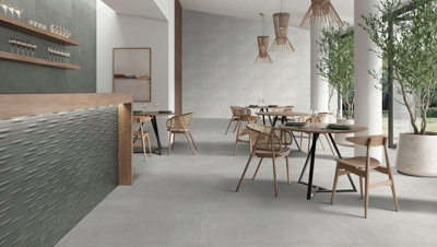 68 X Premio Gris Stone Effect Matt Porcelain Indoor Wall & Floor TilesTotal Coverage 48.96M2 (1200mm X 600mm Per Tile) from B&Q