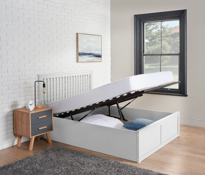 Home Treats Wooden Ottoman Bed Frame Small Double With Hybrid Mattress