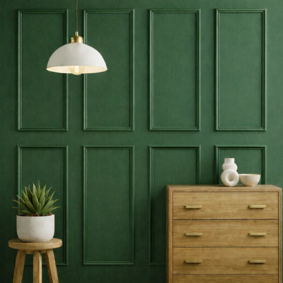 B&Q -  Wall Panelling Kit Shaker Style 3D Wood Panel Wainscoting Paintable
