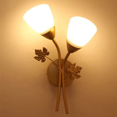  - Nordic Modern Iron Wall Lamps Led Bedroom Bed Lamp Learning Corridor Room Indoor Wall Lights Glass Ball Decor Light Fixtures E27